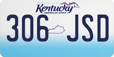 KY license plate 306JSD