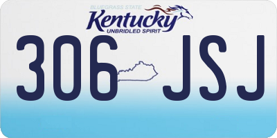 KY license plate 306JSJ