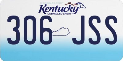 KY license plate 306JSS