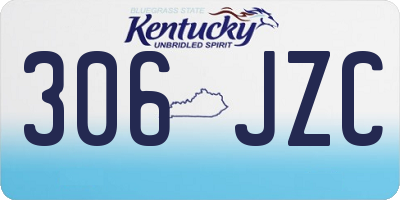 KY license plate 306JZC