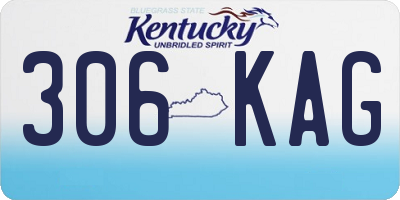 KY license plate 306KAG