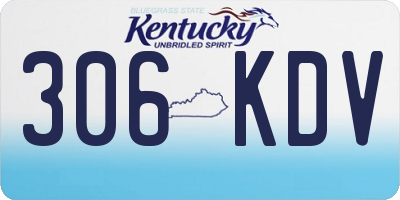 KY license plate 306KDV