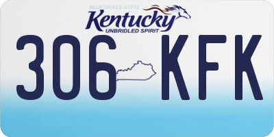 KY license plate 306KFK