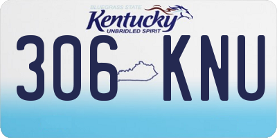 KY license plate 306KNU