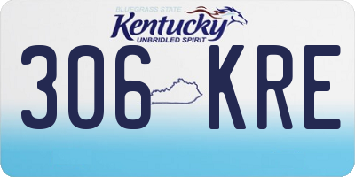 KY license plate 306KRE