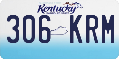 KY license plate 306KRM