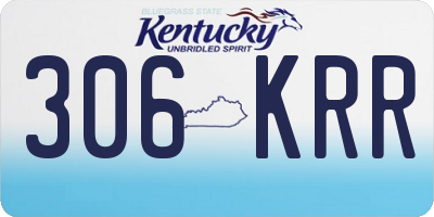 KY license plate 306KRR