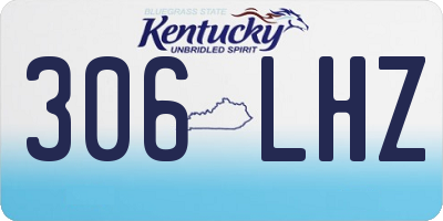 KY license plate 306LHZ