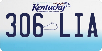 KY license plate 306LIA