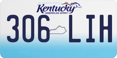 KY license plate 306LIH