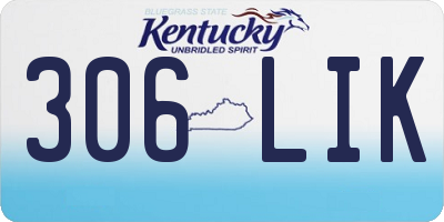 KY license plate 306LIK