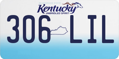 KY license plate 306LIL
