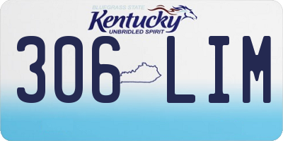 KY license plate 306LIM