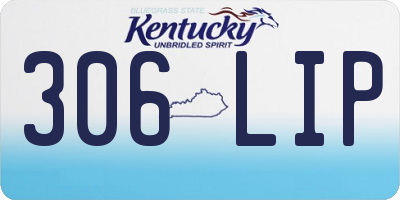 KY license plate 306LIP