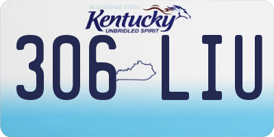 KY license plate 306LIU