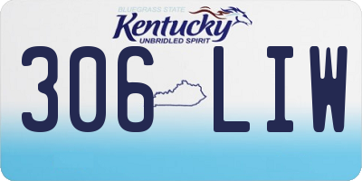 KY license plate 306LIW