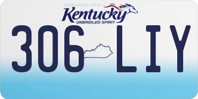 KY license plate 306LIY