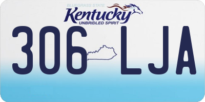 KY license plate 306LJA