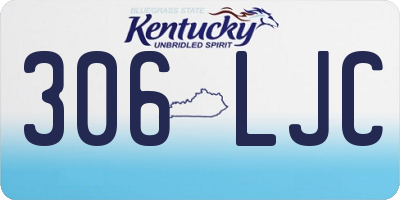 KY license plate 306LJC
