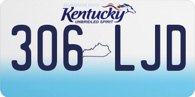 KY license plate 306LJD