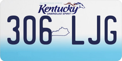 KY license plate 306LJG