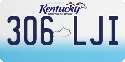 KY license plate 306LJI
