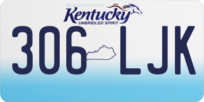 KY license plate 306LJK
