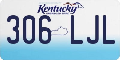 KY license plate 306LJL
