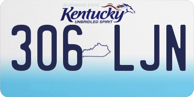 KY license plate 306LJN