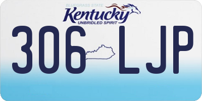 KY license plate 306LJP
