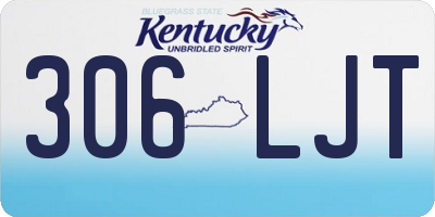 KY license plate 306LJT