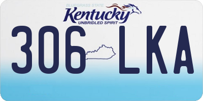 KY license plate 306LKA