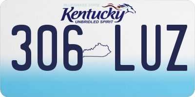 KY license plate 306LUZ