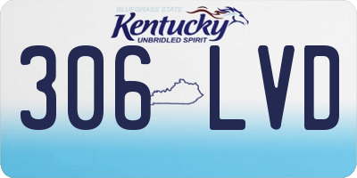 KY license plate 306LVD