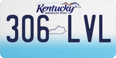 KY license plate 306LVL