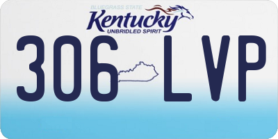 KY license plate 306LVP
