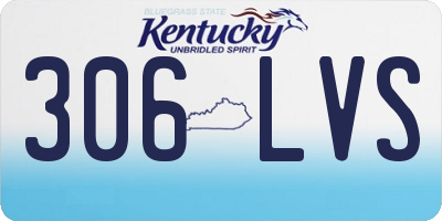 KY license plate 306LVS