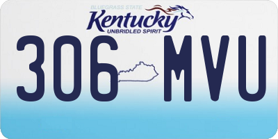 KY license plate 306MVU