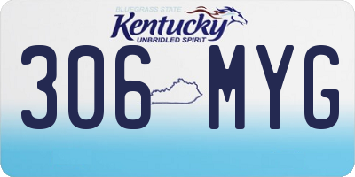 KY license plate 306MYG