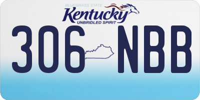 KY license plate 306NBB