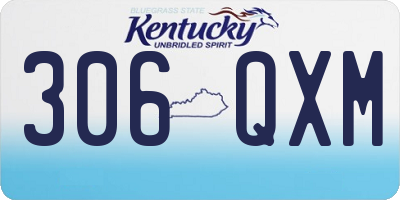 KY license plate 306QXM