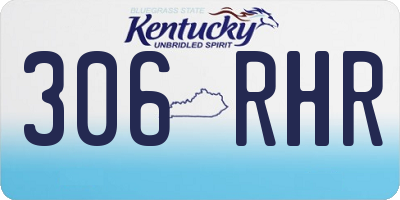 KY license plate 306RHR