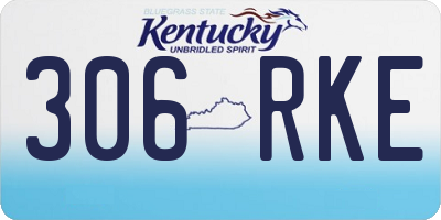 KY license plate 306RKE