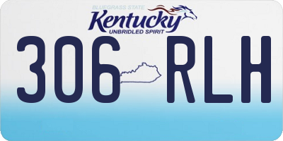 KY license plate 306RLH