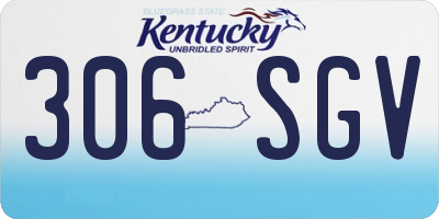 KY license plate 306SGV