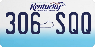 KY license plate 306SQQ