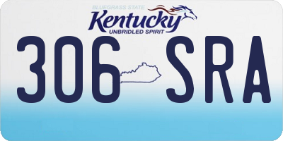 KY license plate 306SRA