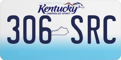 KY license plate 306SRC