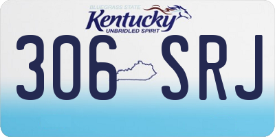 KY license plate 306SRJ