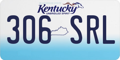 KY license plate 306SRL